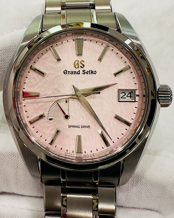 2024 Grand Seiko Heritage Collection "Hotaka Mountain" 41MM Pink Dial Titanium Bracelet (SBGA497)