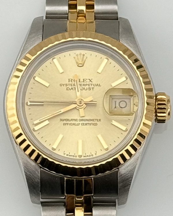 Rolex Lady-Datejust 26MM Champagne Dial Two-Tone Jubilee Bracelet (69173)