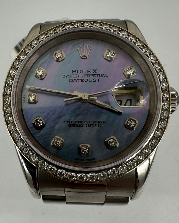 Rolex Datejust 36MM Mother Of Pearl Dial Steel Oyster Bracelet (16200)