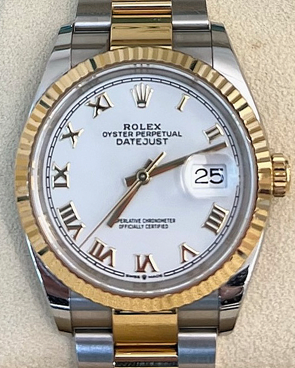 2021 Rolex Datejust 36MM White Dial Two-Tone Bracelet (126233)