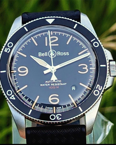 No Reserve - Bell & Ross BR 123 Sport Heritage Steel Black Dial (BRV123-ST-HER/SRB)