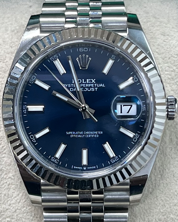 2021 Rolex Datejust 41MM Blue Dial Jubilee Bracelet (126334)