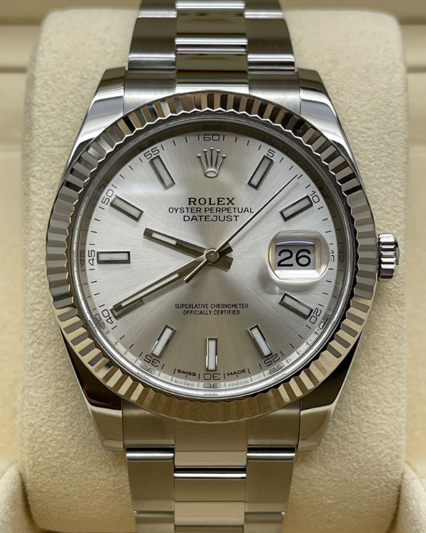 2019 Rolex Datejust 41MM Silver Dial Oyster Bracelet (126334)