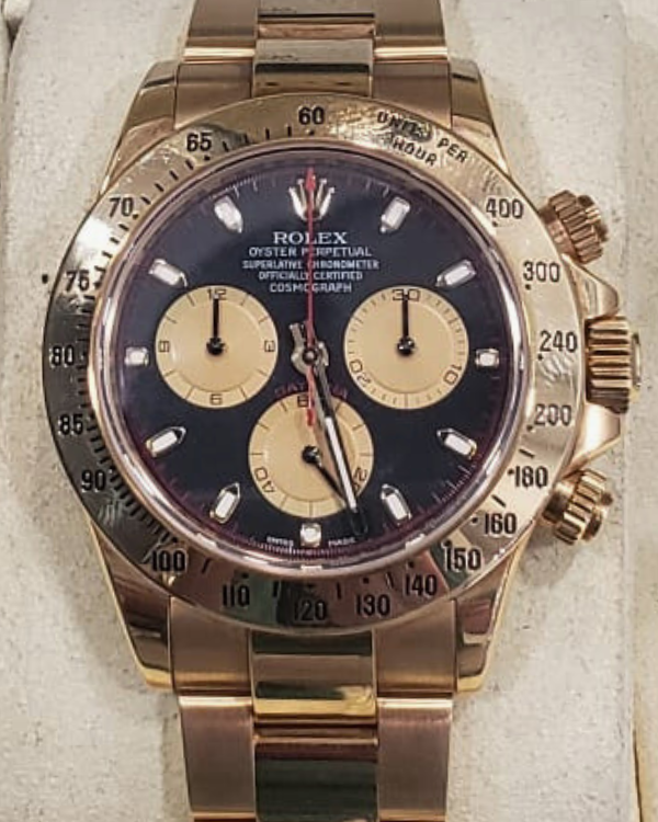 2013 Rolex Cosmograph Daytona "Paul Newman" 40MM Yellow Gold Black Dial (116528)