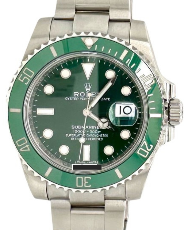 2020 Rolex Submariner Date “Hulk” 40MM Green Dial Oyster Bracelet (116610LV)