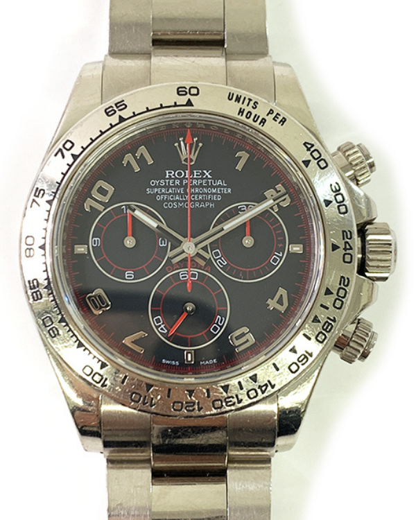 Rolex Cosmograph Daytona 40MM Black Dial White Gold Bracelet (116509)