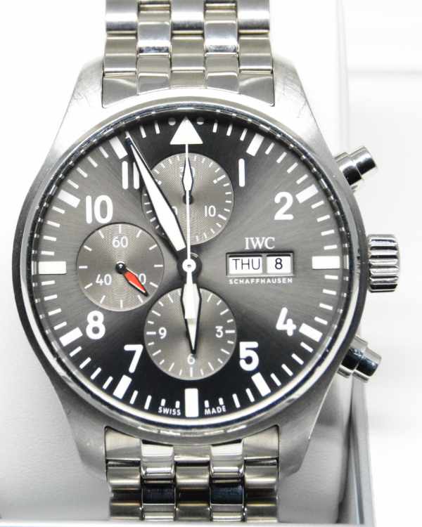 IWC Pilot Spitfire Chronograph Steel Grey Dial (IW377719)