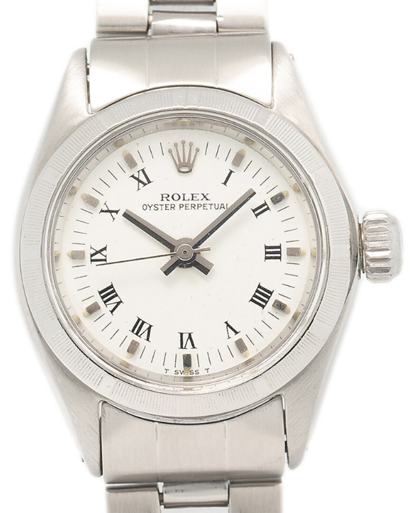 Rolex Oyster Perpetual Lady 25MM White Dial Steel Bracelet (6623)