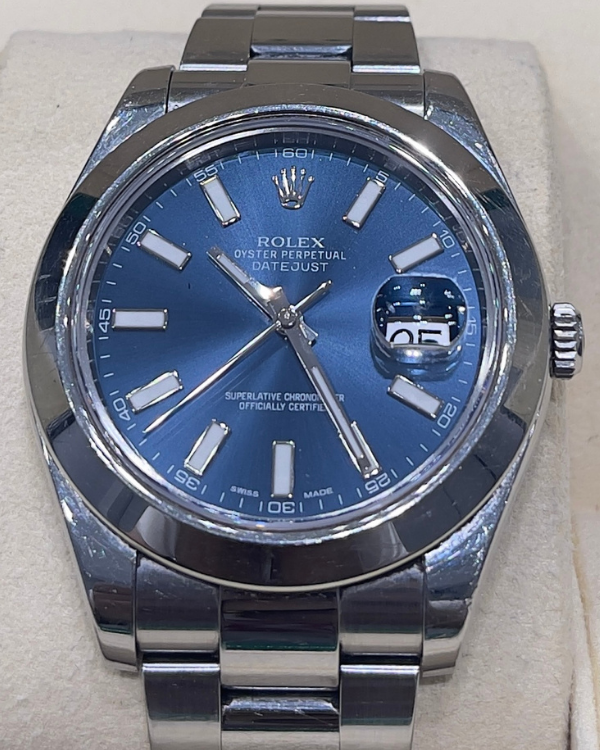 Rolex Datejust 41 Date Oystersteel Blue Dial (126300)