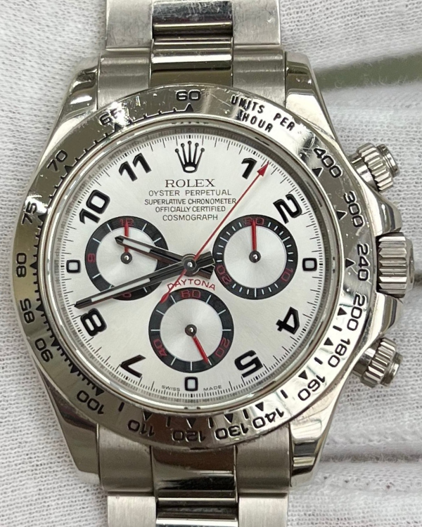 2012 Rolex Cosmograph Daytona 40MM Silver Dial White Gold Bracelet (116509)