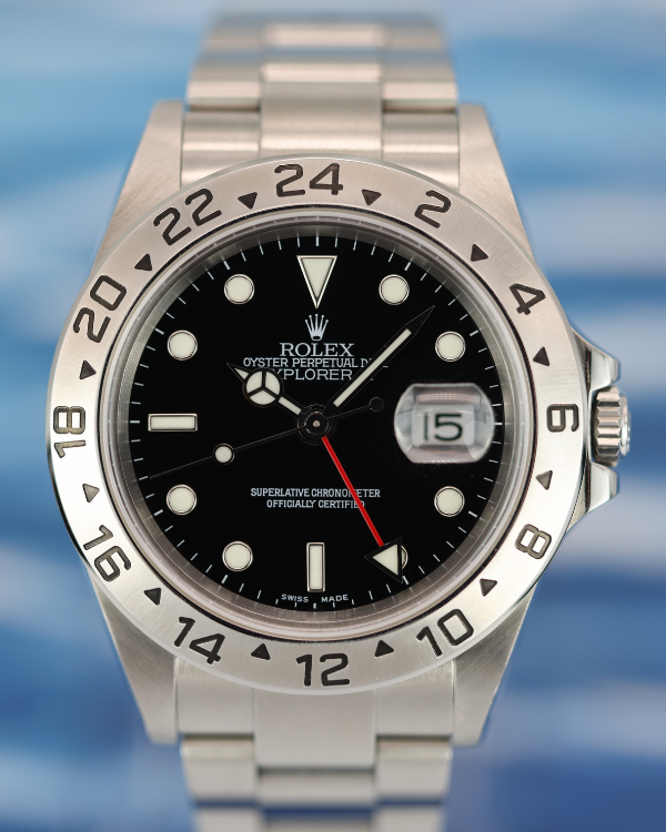 2003 Rolex Explorer II 40MM Black Dial Steel Bracelet (16570)