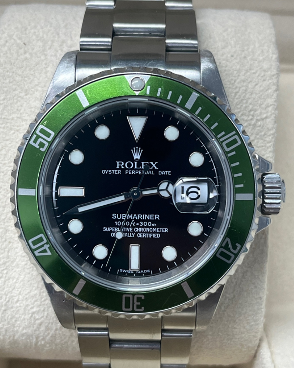 2005 Rolex Submariner Date "Kermit" 40MM Black Dial Steel Bracelet (16610LV)