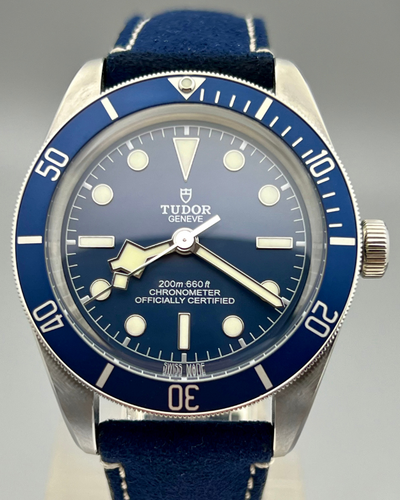 No Reserve - 2023 Tudor Black Bay 39MM Blue Dial Leather Strap (79030B)