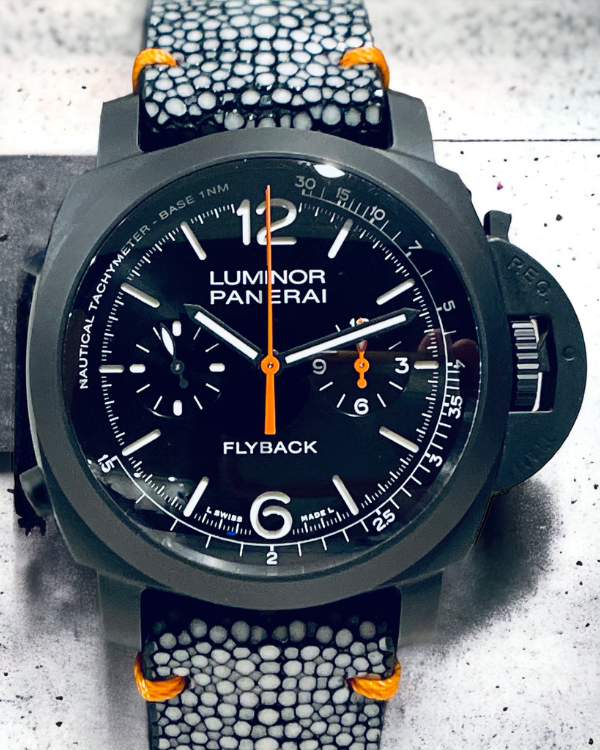 2022 Panerai Chrono Flyback Ceramic Black Dial (PAM01298)