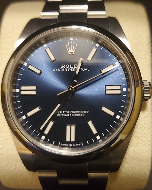 2023 Rolex Oyster Perpetual 41MM Oystersteel Bright Blue Dial (124300)