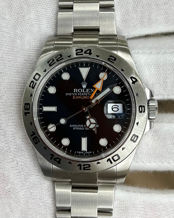 2012 Rolex Explorer II Steel 42MM Black Dial (216570)