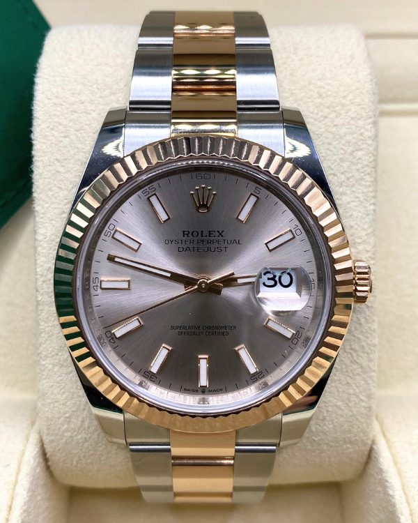 2020 Rolex Datejust 41MM Silver Dial Two-Tone Oyster Bracelet (126331)