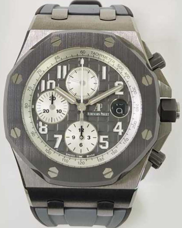 Audemars Piguet Royal Oak Offshore Chronograph "GHOST" 42MM Strap Titanium Grey Dial (26470IO)