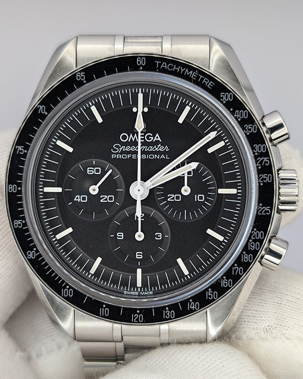 2023 Omega Speedmaster Professional Moonwatch 42MM Black Dial Steel Bracelet (310.30.42.50.01.002)