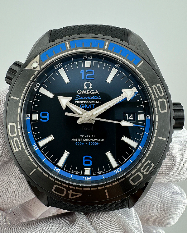 2019 Omega Seamaster Planet Ocean 600M 45.5MM Black Dial Rubber/Textile Strap (215.92.46.22.01.002)