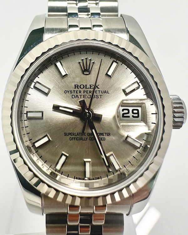 Rolex Lady-Datejust 26MM Silver Dial Steel Jubilee Bracelet (179174)