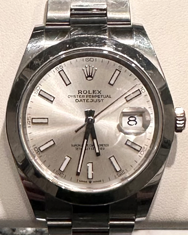 Rolex Datejust 41MM Silver Dial Steel Bracelet (126300)