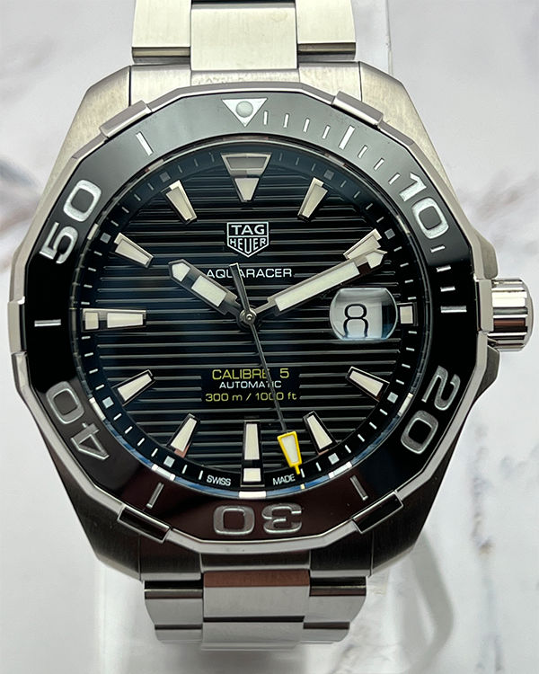 2023 TAG Heuer Aquaracer 300M 43MM Black Dial Steel Bracelet (WAY201A.BA0927)