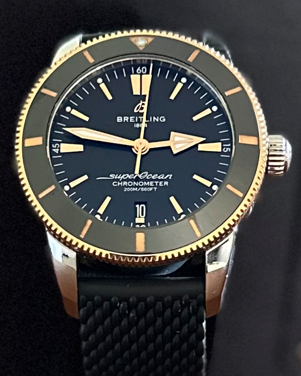 2018 Breitling Superocean Heritage II B20 Steel and 18K Red Gold Black Dial (UB2030121B1A1)