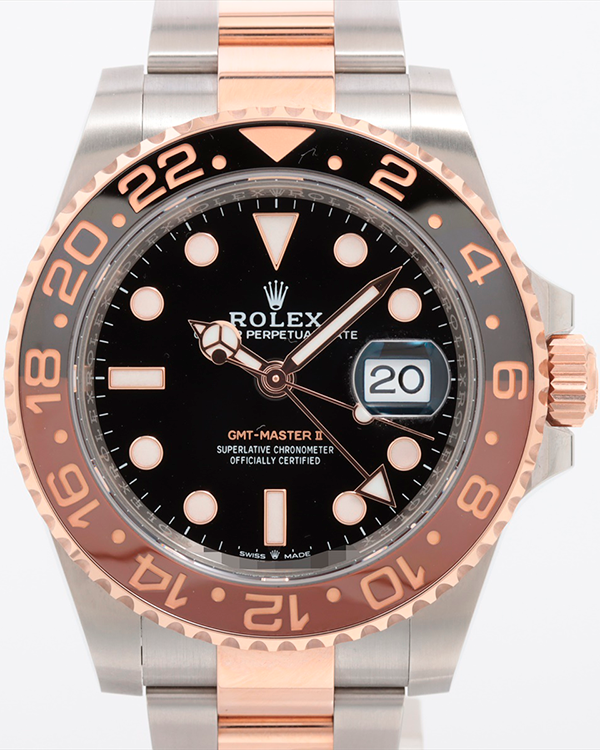 2023 Rolex GMT-Master II "Rootbeer" 40MM Black Dial Two-Tone Oyster Bracelet (126711CHNR)