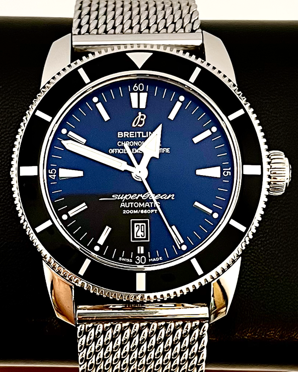 2011 Breitling Superocean Heritage 46MM Black Dial Steel Bracelet (A1732024/B868)