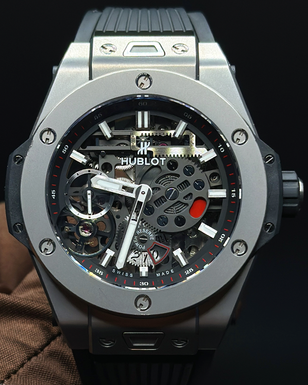 2022 Hublot Big Bang Meca-10 45MM Skeleton Dial Rubber Strap (414.NI.1123.RX)