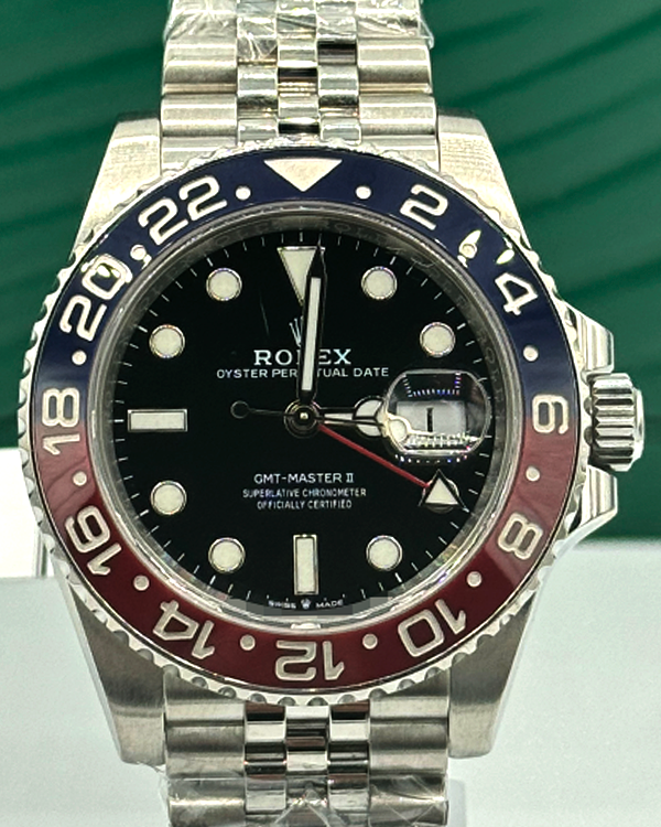 Rolex GMT-Master II "Pepsi" 40MM Black Dial Jubilee Bracelet (126710BLRO)