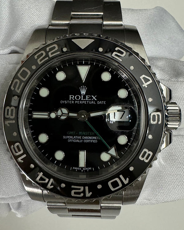 2013 Rolex GMT-Master II 40MM Black Dial Oyster Bracelet (116710LN)