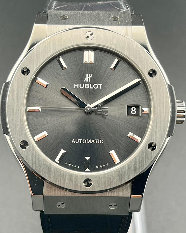 2017 Hublot Classic Fusion Racing 45MM Titanium Grey Dial (511.NX.7071.LR)