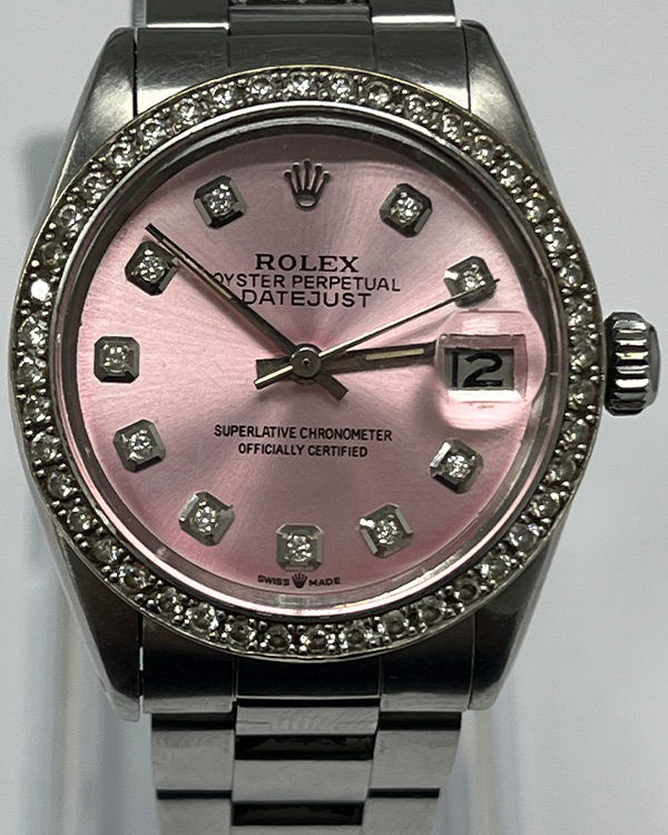 Rolex Datejust 31MM Pink Dial Steel Bracelet (6827)