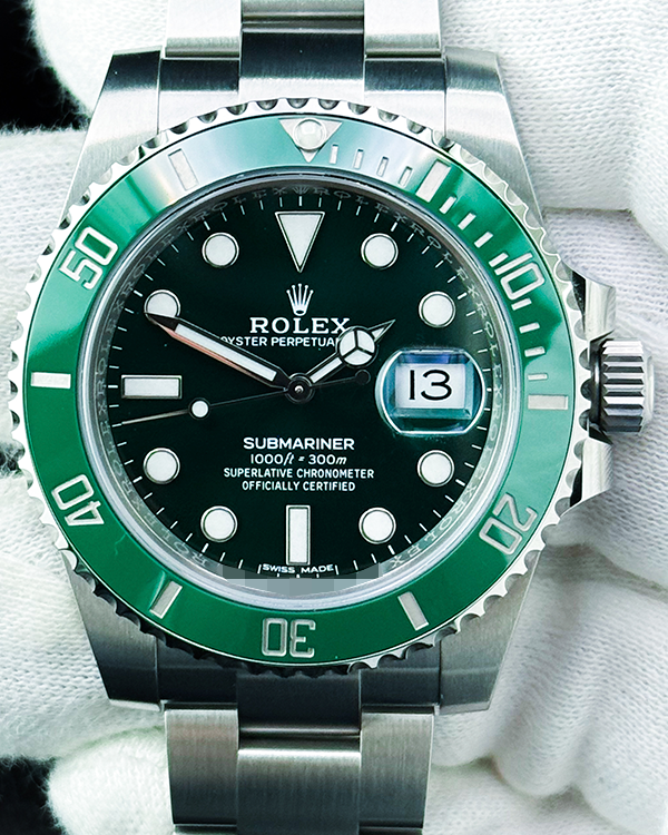 2019 Rolex Submariner Date  "Hulk" 41MM Green Dial Oyster Bracelet (116610LV)