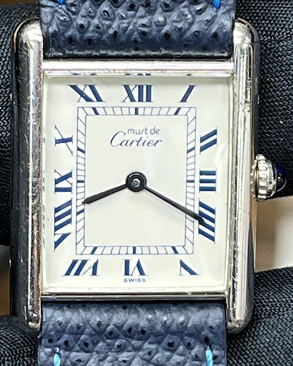 Cartier Tank Must de Cartier 23x31MM Quartz White Dial Aftermarket Leather Strap (1616)