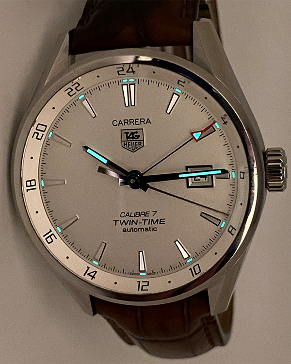 2015 TAG Heuer Carrera Calibre 7 41MM Strap Steel Grey Dial 