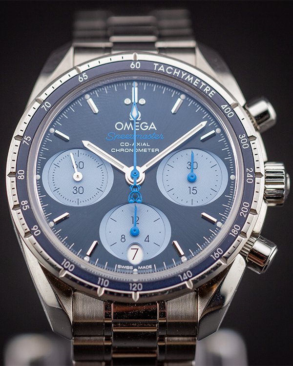 2023 Omega Speedmaster Chrono Orbis Edition 38MM Blue Dial Steel Bracelet (324.30.38.50.03.002)