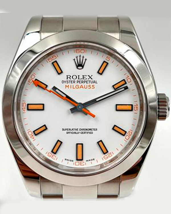 Rolex Milgauss 40MM Steel White Dial (116400)