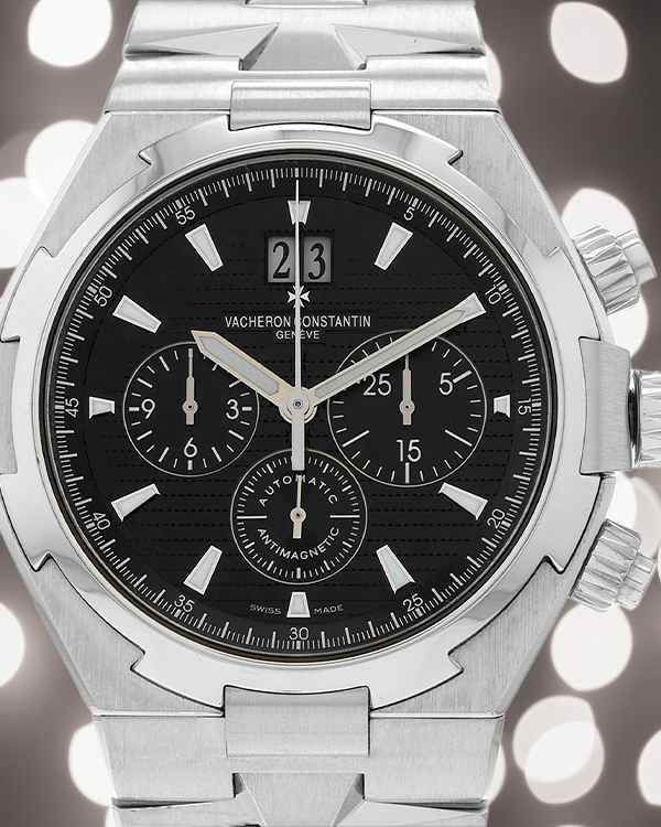 Vacheron Constantin Overseas Chronograph 42MM Black Dial Steel Bracelet (49150/B01A-9097)