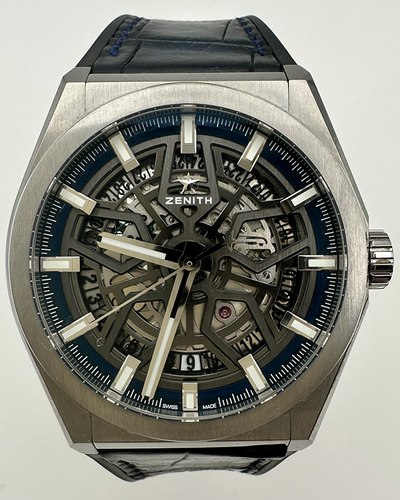 2021 Zenith Defy Classic 41MM Skeleton Dial Leather Strap (95.9000.670/78.R584)