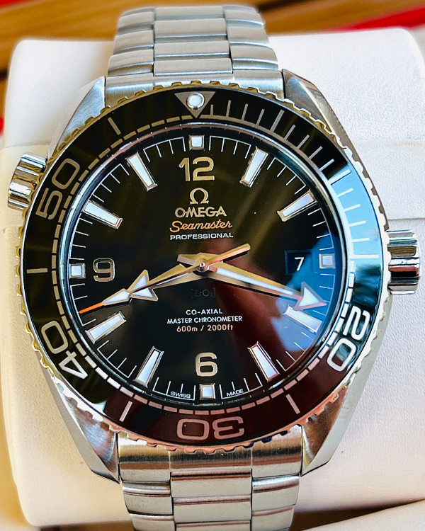 2021 Omega Seamaster Planet Ocean 43.5MM Black Dial Steel Bracelet (215.30.44.21.01.001)