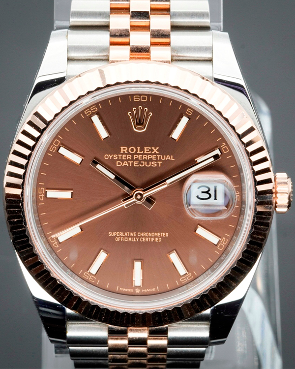 2021 Rolex Datejust 41MM Chocolate Dial Two-Tone Jubilee Bracelet (126331)