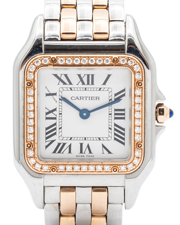 Cartier Panthère De Cartier 27x37MM Quartz Silver Dial Two-Tone Bracelet (W3PN0007)