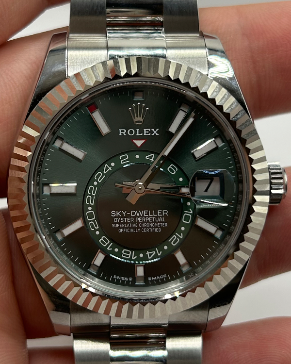 2024 Rolex Sky-Dweller 42MM Mint Green Dial Oyster Bracelet (336934)