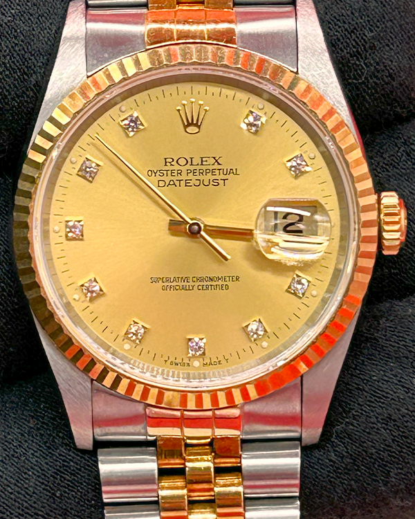 Rolex Datejust 36MM Champagne Dial Two-Tone Jubilee Bracelet (16233)