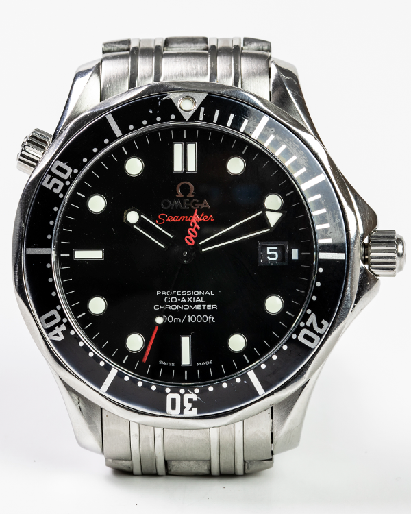 2008 Omega Seamaster Diver 300M James Bond L.E. 41MM Black Dial Steel Bracelet (212.30.41.20.01.001)