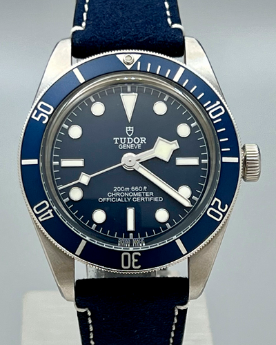 No Reserve - 2021 Tudor Black Bay Fifty-Eight 39MM Blue Dial Leather Strap (79030B)