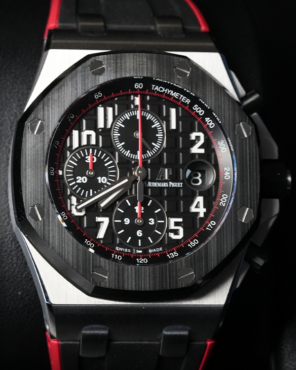 Audemars Piguet Royal Oak Offshore Chronograph "Vampire" 42MM Black Dial Rubber Strap (26470SO.OO.A002CA.01)